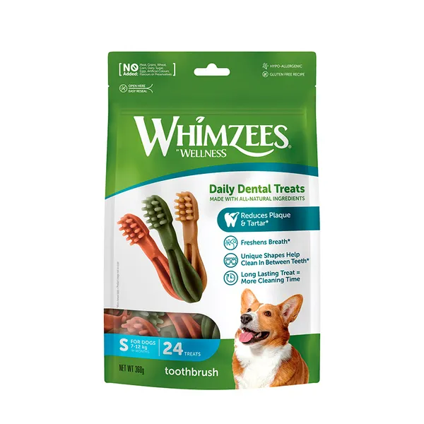 24 barritas Whimzees Snacks Dentales para perros de razas pequeñas