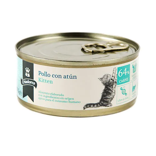 170 g Criadores Kitten Pollo y Atún lata para gatos