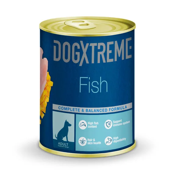 400 g Dogxtreme Adult Pescado con Calabaza lata para perros