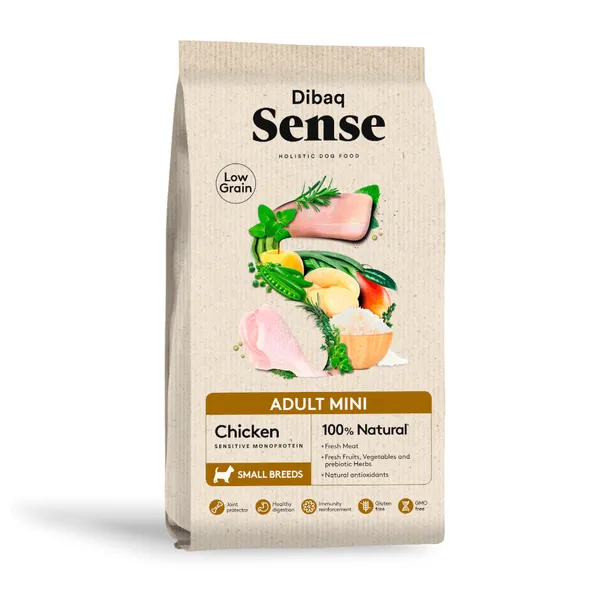 2 kg Dibaq Sense Low Grain Adult Mini Pollo Pienso para perros
