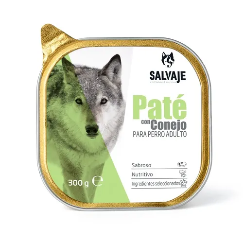 300 g Salvaje Adulto Conejo en Paté tarrina para perros