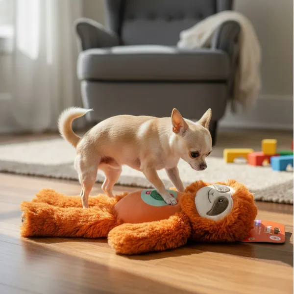 Tootoy! Perezoso Mordedor de Peluche con Sonido para perros