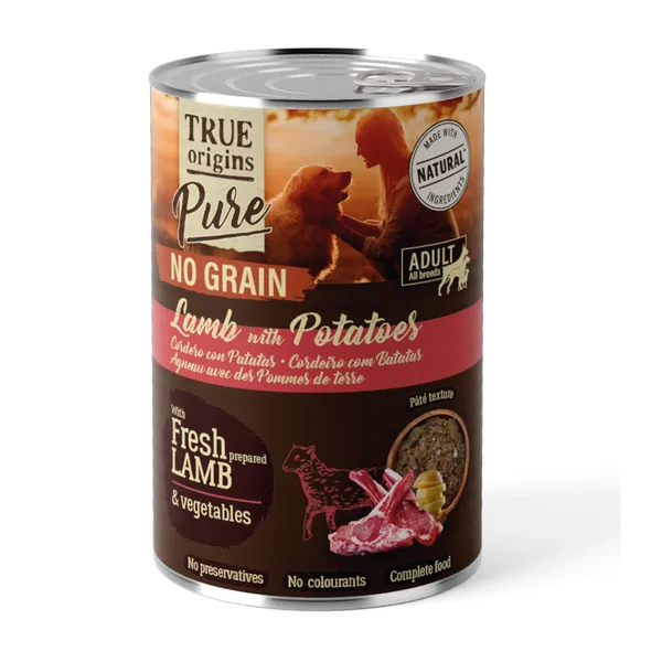 400 g True Origins Adulto Pure Cordero lata para Perro