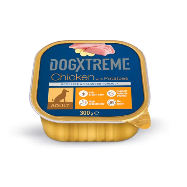 300 g Dogxtreme Adult Pollo y Patatas tarrina para perros