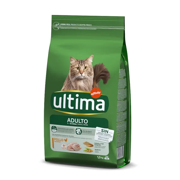 7.5 kg Affinity Ultima Adult Pollo y Arroz pienso para gatos