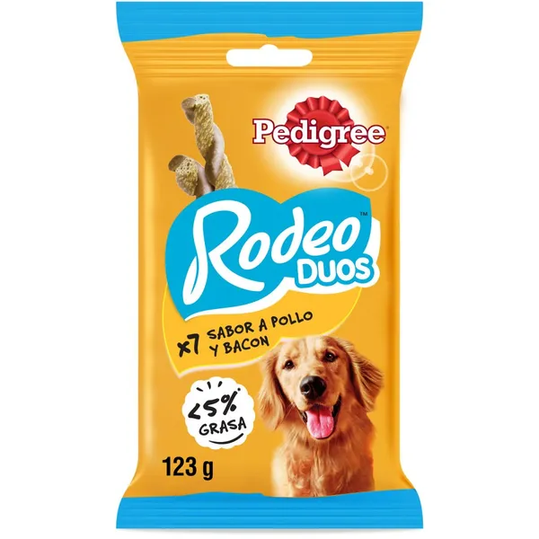 123 g Pedigree Rodeo Duos Snack Pollo y Bacon para Perros