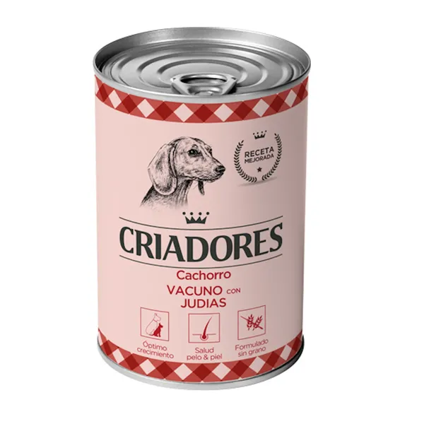 400 g Criadores Vacuno con Judías lata para cachorros