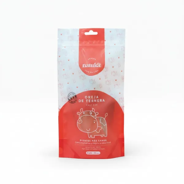 2 uds. x 50 g Natuka Oreja de Ternera para perros