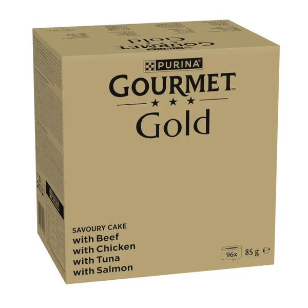 96 latas x 85 g Gourmet Gold Tartelette Varios Sabores lata para gatos