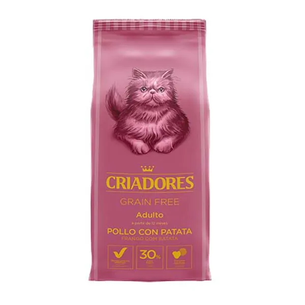 2.5 kg Criadores Adulto Grain Free Pollo pienso para gatos