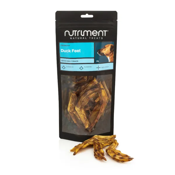 4 bolsitas x 100 g Nutriment Barrita Patas Pato Snack para perros ¡Pack Ahorro!