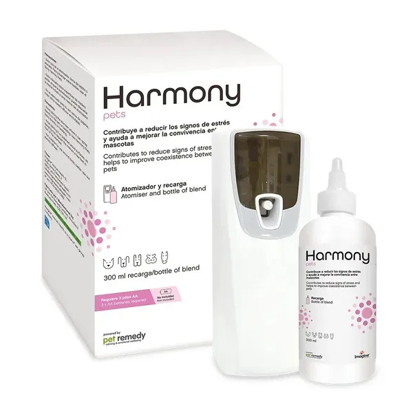 Atomizador + Recambio 300 ml Uranovet Imagine Harmony Pets Atomizador para animales