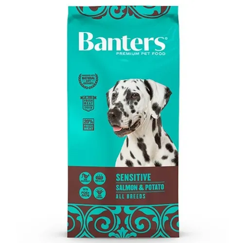 15 kg Banters Sensitive Salmón y Patata pienso para perros