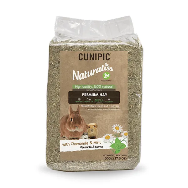 0.5 KG Cunipic Naturaliss Heno de Manzanilla y Menta para roedores