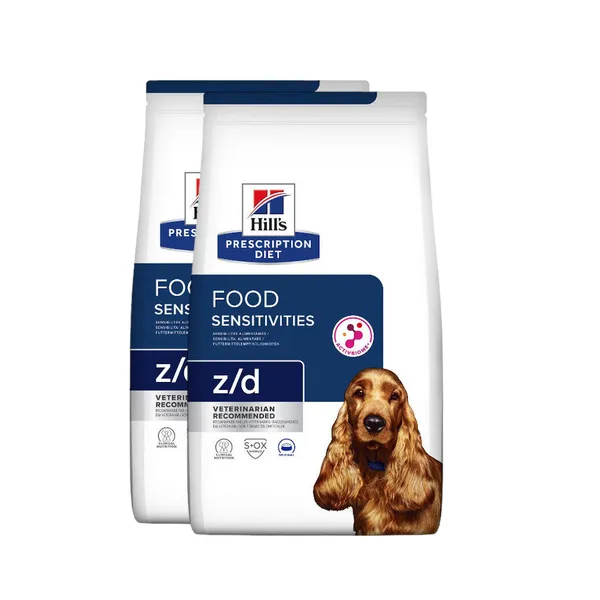 2 x 10 kg Hill's Prescription Diet Food Sensitives z/d pienso para perros ¡Pack ahorro!