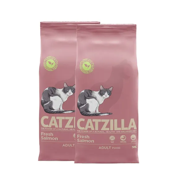2 x 2 kg Catzilla Fresh Salmón Pienso para gatos ¡Pack ahorro!