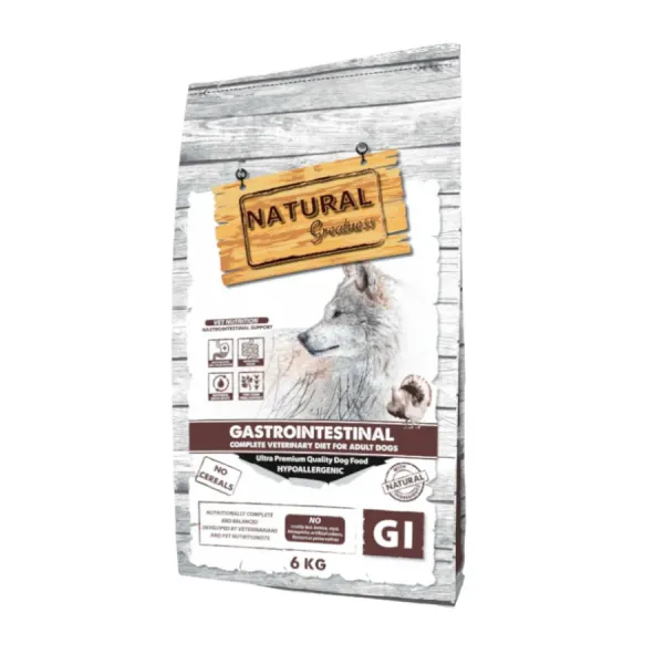 6 KG Natural Greatness Gastrointestinal Pavo Pienso Hipoalergénico para perros