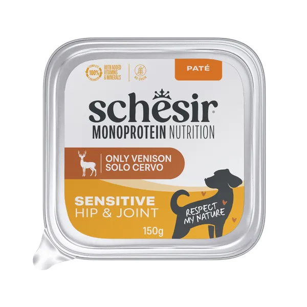 150 g Schesir Monoprotein Tarrina Ciervo paté para perros
