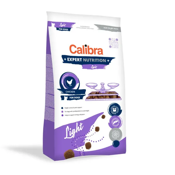 12 kg Calibra Expert Nutrition Light Pienso Pollo para perros