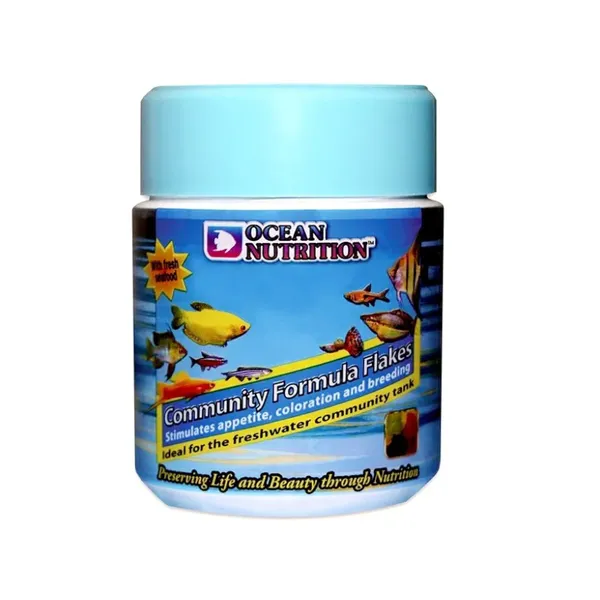 0.034 KG Ocean Nutrition Community Formula Flakes para peces de agua dulce