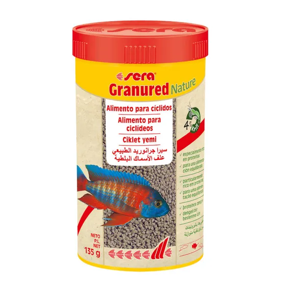 0.25 L Sera Granured Nature Alimento para cíclidos carnívoros