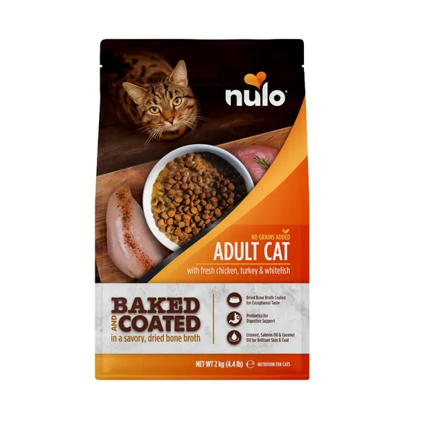 2 kg Nulo Baked & Coated Pienso Pollo Pavo y Pescado para gatos