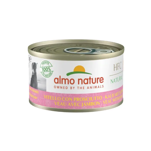 95 g Almo Nature HFC Ternera y Jamón lata para perros