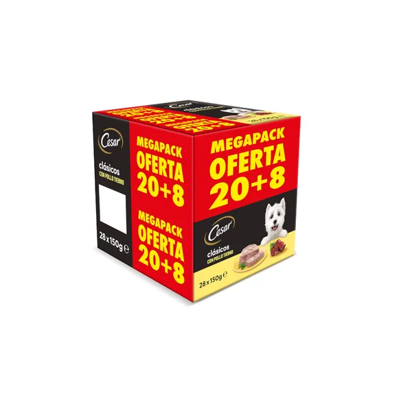 12 tarrinas x 300 g Cesar Pollo e Hígado Tarrina en Paté para Perros ¡Pack ahorro!