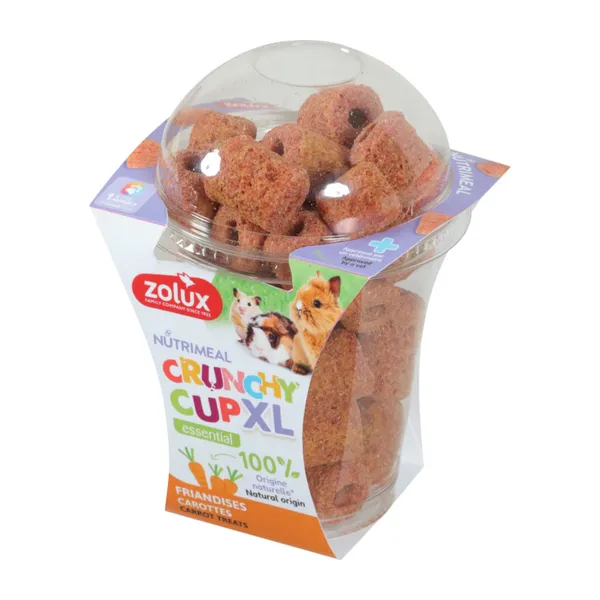 0.1 KG 110 g Zolux Zanahoria Nutrimeal Crunchy Cup XL para roedores