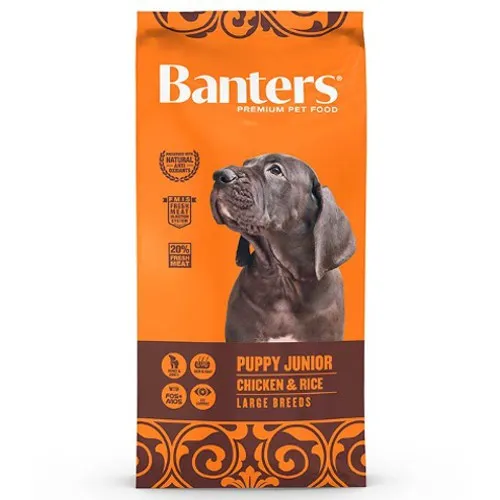 3 kg Banters Puppy Junior Pollo y Arroz pienso para perros
