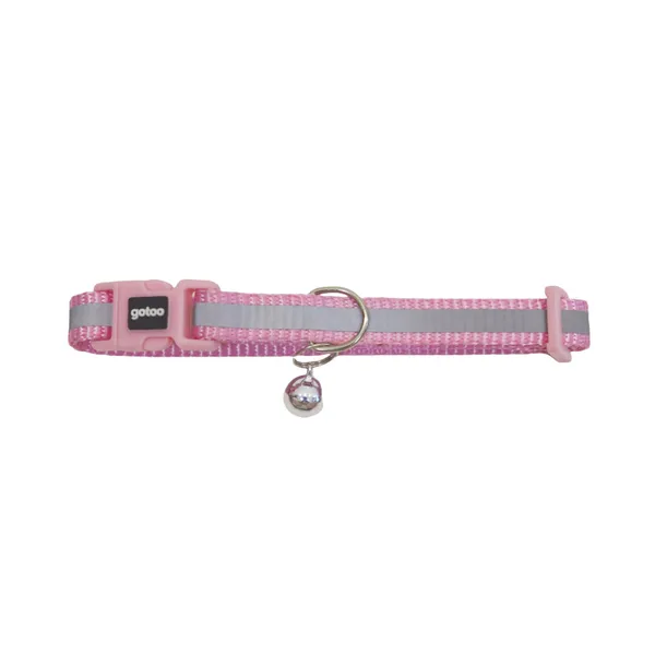 Gotoo Collar reflectante rosa para gatos