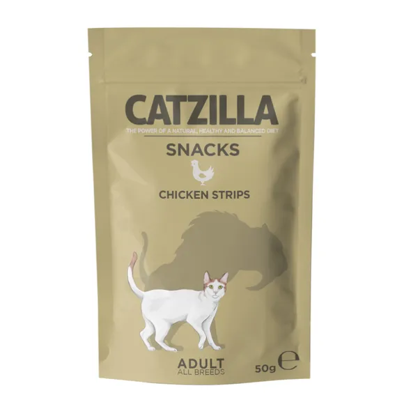 50 g Catzilla Tiras Piccolinis de Pollo para gatos