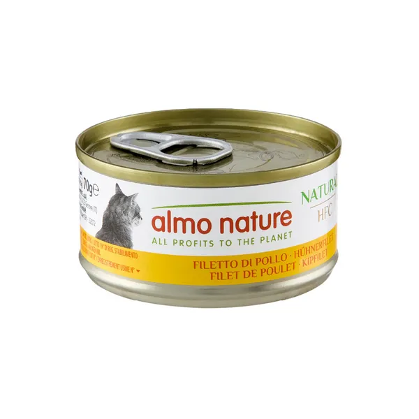70 g Almo Nature HFC Natural Pollo lata para gatos