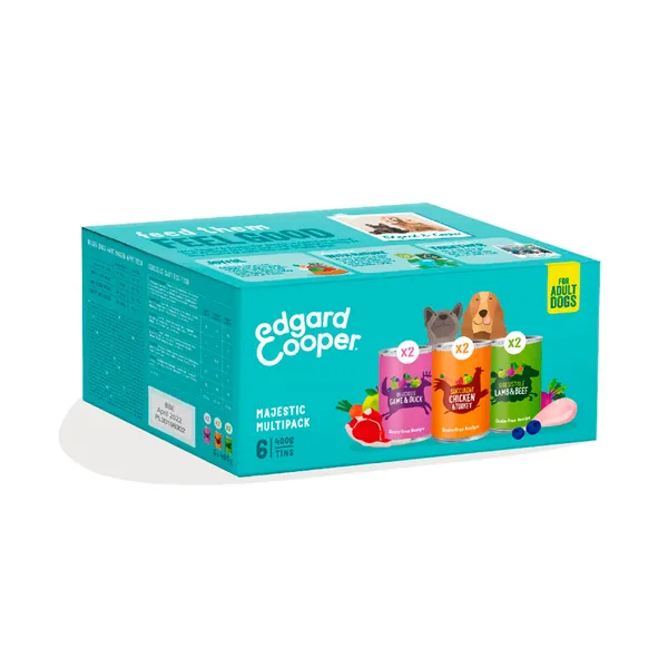 12 latas x 400 g Edgard & Cooper latas para perros ¡Pack ahorro!
