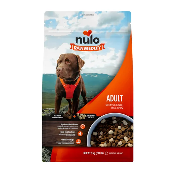 9 kg Nuko Raw Medley Pollo Avena y Pavo Pienso para perros