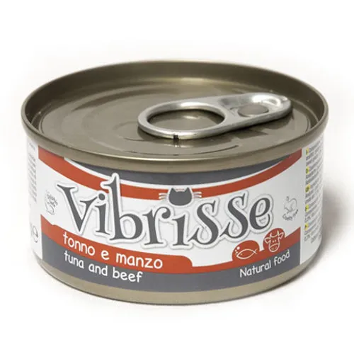 70 g Croci Vibrisse Atún y Ternera lata para gatos