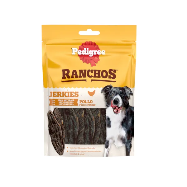 70 g Pedigree Ranchos Tiras Pollo Snacks para perros