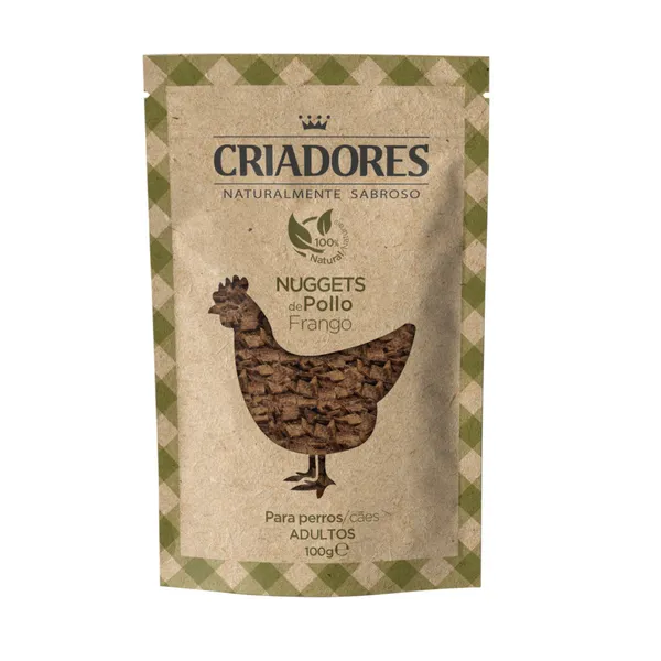 2 bolsitas x 100 g Criadores Nuggets de Pollo para perros ¡Pack ahorro!