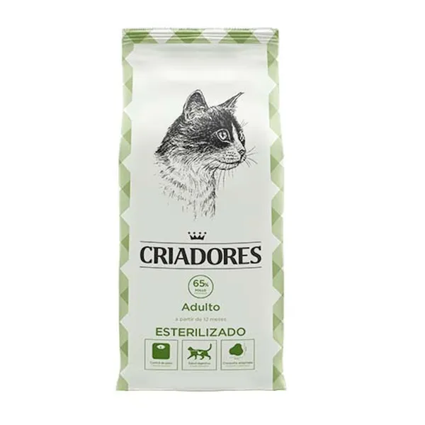 2 x 12 kg Criadores Adulto Esterilizado Pollo pienso para gatos ¡Pack ahorro!