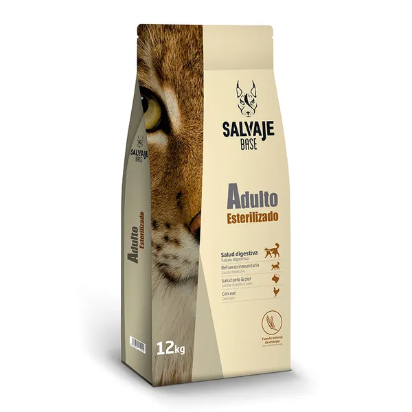 12 kg Salvaje Adult Base Sterilised pienso para gatos