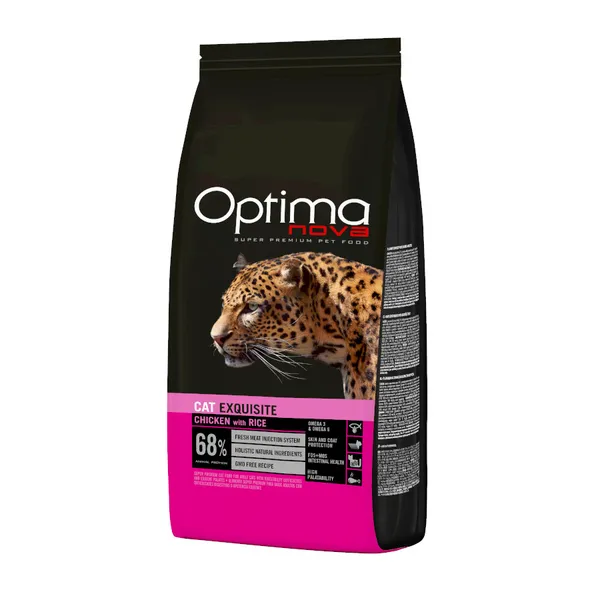 6 kg Optima Nova Exquisite Pollo y Arroz pienso para gatos