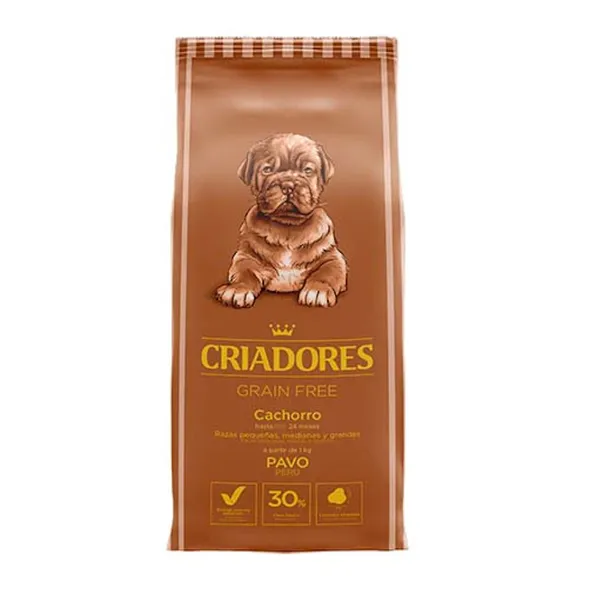 12 kg Criadores Grain Free Pavo pienso para cachorros