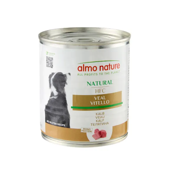 24 latas x 280 g Almo Nature HFC Ternera lata para perros ¡Pack Ahorro!