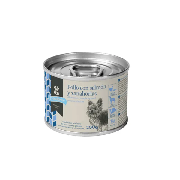 12 latas x 200 g Criadores Adulto Pollo y Salmón lata para perros ¡Pack ahorro!
