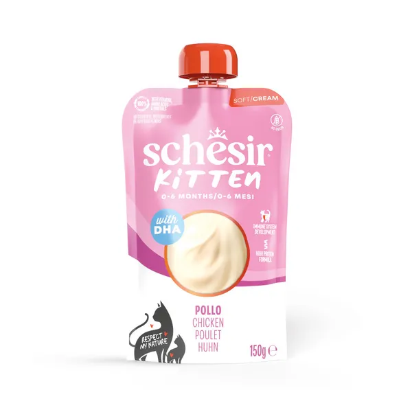 150 g Schesir Pollo en Crema para gatito