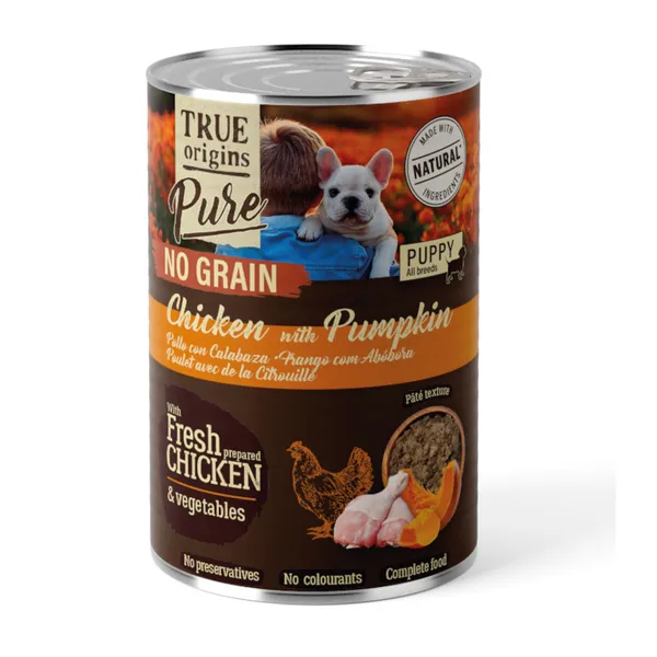 400 g True Origins Pure Pollo lata para cachorros