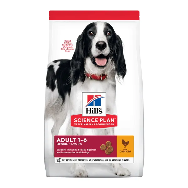 14 kg Hill's Science Plan Adult Medium Pollo pienso para perros