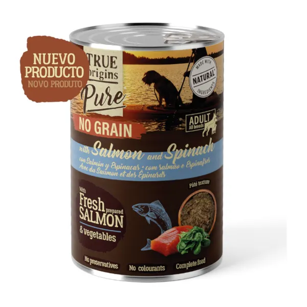 24 latas x 400 g True Origins Pure Salmón lata para Perros ¡Pack Ahorro!