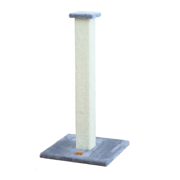 Leeby Vida rascador de sisal cuadrado azul para gatos