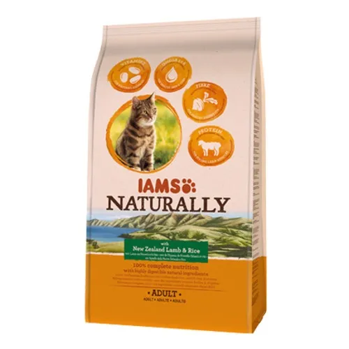 700 g IAMS Adult Naturally Cordero pienso para gatos